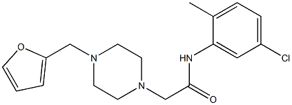 N-(5-chloro-2-methylphenyl)-2-[4-(furan-2-ylmethyl)piperazin-1-yl]acetamide Structure