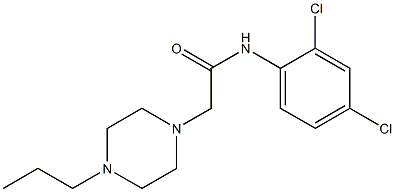 N-(2,4-dichlorophenyl)-2-(4-propylpiperazin-1-yl)acetamide Structure