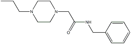 N-benzyl-2-(4-propylpiperazin-1-yl)acetamide,,结构式