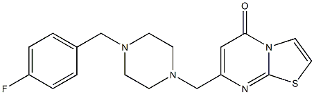 7-[[4-[(4-fluorophenyl)methyl]piperazin-1-yl]methyl]-[1,3]thiazolo[3,2-a]pyrimidin-5-one