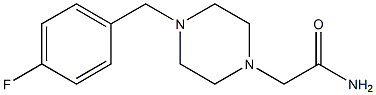 2-[4-[(4-fluorophenyl)methyl]piperazin-1-yl]acetamide Structure