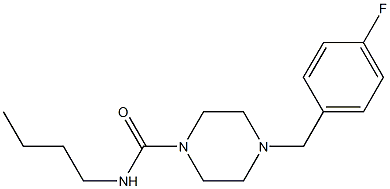 N-butyl-4-[(4-fluorophenyl)methyl]piperazine-1-carboxamide Struktur