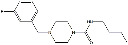 N-butyl-4-[(3-fluorophenyl)methyl]piperazine-1-carboxamide Structure