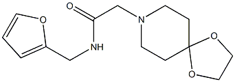 2-(1,4-dioxa-8-azaspiro[4.5]decan-8-yl)-N-(furan-2-ylmethyl)acetamide Structure