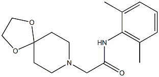 N-(2,6-dimethylphenyl)-2-(1,4-dioxa-8-azaspiro[4.5]decan-8-yl)acetamide Structure