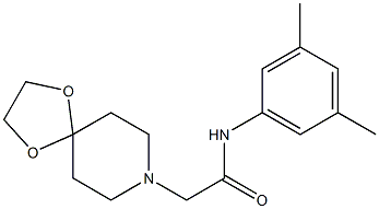 N-(3,5-dimethylphenyl)-2-(1,4-dioxa-8-azaspiro[4.5]decan-8-yl)acetamide Struktur
