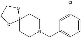 8-[(3-chlorophenyl)methyl]-1,4-dioxa-8-azaspiro[4.5]decane 化学構造式