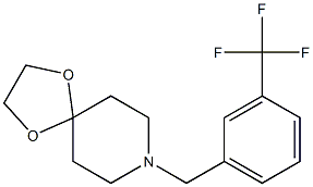 8-[[3-(trifluoromethyl)phenyl]methyl]-1,4-dioxa-8-azaspiro[4.5]decane Struktur