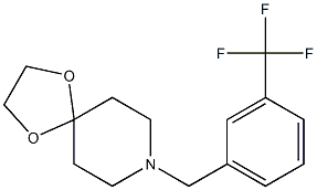 8-[[3-(trifluoromethyl)phenyl]methyl]-1,4-dioxa-8-azaspiro[4.5]decane Structure