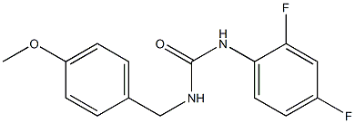 1-(2,4-difluorophenyl)-3-[(4-methoxyphenyl)methyl]urea Structure