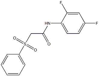 2-(benzenesulfonyl)-N-(2,4-difluorophenyl)acetamide Struktur