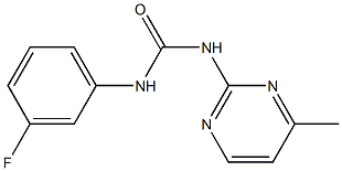 1-(3-fluorophenyl)-3-(4-methylpyrimidin-2-yl)urea Structure