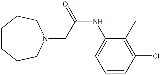 2-(azepan-1-yl)-N-(3-chloro-2-methylphenyl)acetamide Structure