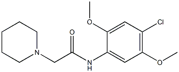 N-(4-chloro-2,5-dimethoxyphenyl)-2-piperidin-1-ylacetamide Structure