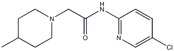 N-(5-chloropyridin-2-yl)-2-(4-methylpiperidin-1-yl)acetamide Structure