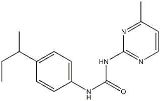 1-(4-butan-2-ylphenyl)-3-(4-methylpyrimidin-2-yl)urea Struktur