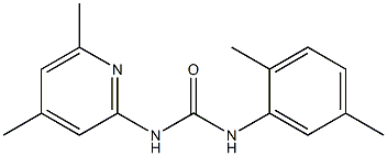 1-(2,5-dimethylphenyl)-3-(4,6-dimethylpyridin-2-yl)urea Structure