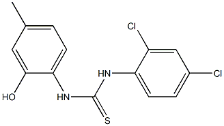 1-(2,4-dichlorophenyl)-3-(2-hydroxy-4-methylphenyl)thiourea 化学構造式