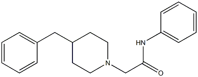 2-(4-benzylpiperidin-1-yl)-N-phenylacetamide Structure