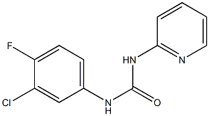 1-(3-chloro-4-fluorophenyl)-3-pyridin-2-ylurea Structure