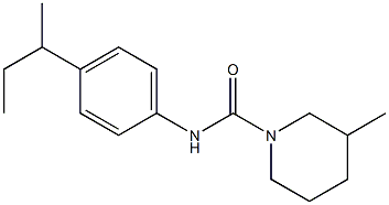 N-(4-butan-2-ylphenyl)-3-methylpiperidine-1-carboxamide Structure