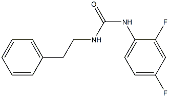 1-(2,4-difluorophenyl)-3-(2-phenylethyl)urea Structure