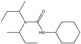 1,1-di(butan-2-yl)-3-cyclohexylurea Structure