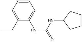 1-cyclopentyl-3-(2-ethylphenyl)urea Structure