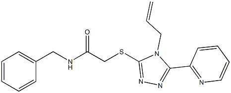 N-benzyl-2-[(4-prop-2-enyl-5-pyridin-2-yl-1,2,4-triazol-3-yl)sulfanyl]acetamide