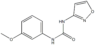 1-(3-methoxyphenyl)-3-(1,2-oxazol-3-yl)urea 结构式