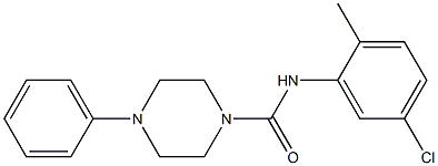 N-(5-chloro-2-methylphenyl)-4-phenylpiperazine-1-carboxamide Struktur