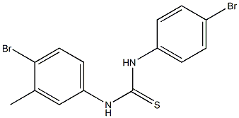 1-(4-bromo-3-methylphenyl)-3-(4-bromophenyl)thiourea Structure