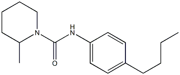 N-(4-butylphenyl)-2-methylpiperidine-1-carboxamide Structure