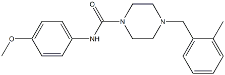 N-(4-methoxyphenyl)-4-[(2-methylphenyl)methyl]piperazine-1-carboxamide Structure
