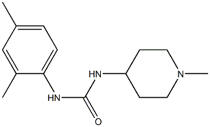 1-(2,4-dimethylphenyl)-3-(1-methylpiperidin-4-yl)urea,,结构式