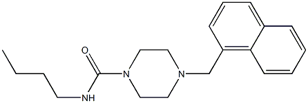 N-butyl-4-(naphthalen-1-ylmethyl)piperazine-1-carboxamide Structure