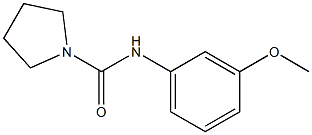 N-(3-methoxyphenyl)pyrrolidine-1-carboxamide Structure