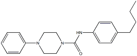 N-(4-butylphenyl)-4-phenylpiperazine-1-carboxamide Structure