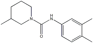 N-(3,4-dimethylphenyl)-3-methylpiperidine-1-carboxamide Structure