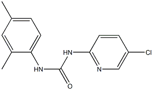 1-(5-chloropyridin-2-yl)-3-(2,4-dimethylphenyl)urea Struktur