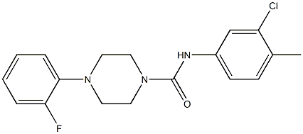 N-(3-chloro-4-methylphenyl)-4-(2-fluorophenyl)piperazine-1-carboxamide