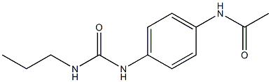N-[4-(propylcarbamoylamino)phenyl]acetamide 结构式