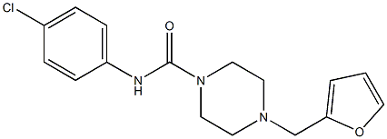 N-(4-chlorophenyl)-4-(furan-2-ylmethyl)piperazine-1-carboxamide Structure