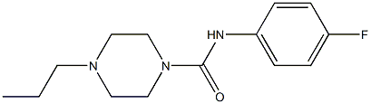 N-(4-fluorophenyl)-4-propylpiperazine-1-carboxamide Struktur