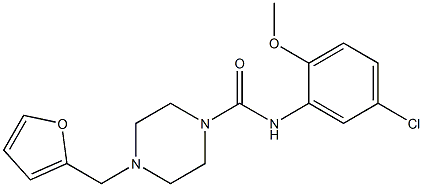 N-(5-chloro-2-methoxyphenyl)-4-(furan-2-ylmethyl)piperazine-1-carboxamide Structure