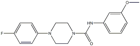 4-(4-fluorophenyl)-N-(3-methoxyphenyl)piperazine-1-carboxamide