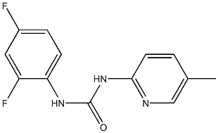 1-(2,4-difluorophenyl)-3-(5-methylpyridin-2-yl)urea Structure