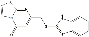 7-(1H-benzimidazol-2-ylsulfanylmethyl)-[1,3]thiazolo[3,2-a]pyrimidin-5-one Structure