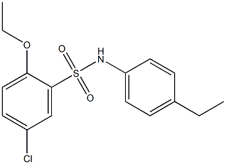 5-chloro-2-ethoxy-N-(4-ethylphenyl)benzenesulfonamide Structure