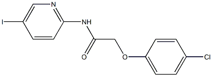 2-(4-chlorophenoxy)-N-(5-iodopyridin-2-yl)acetamide Struktur